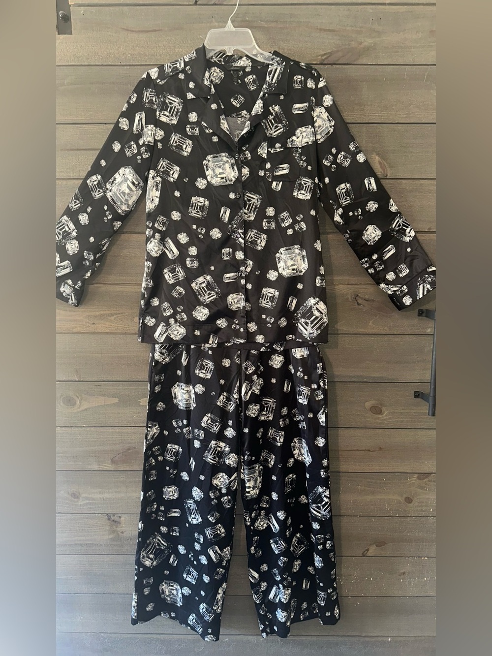 SOMA silly pajama set with White Gem Print.